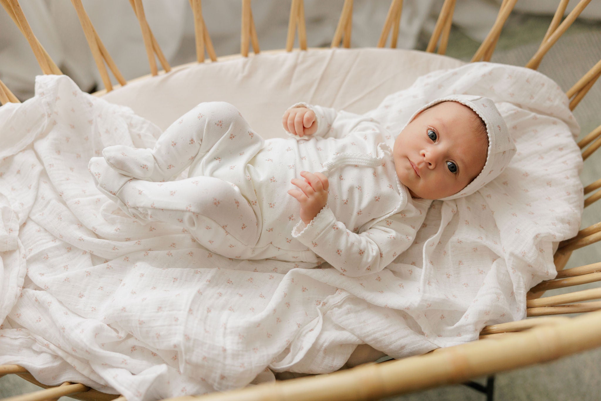 Ely’s & Co. – Girl Rosebud Take Me Home Set | Ivory & Pink
