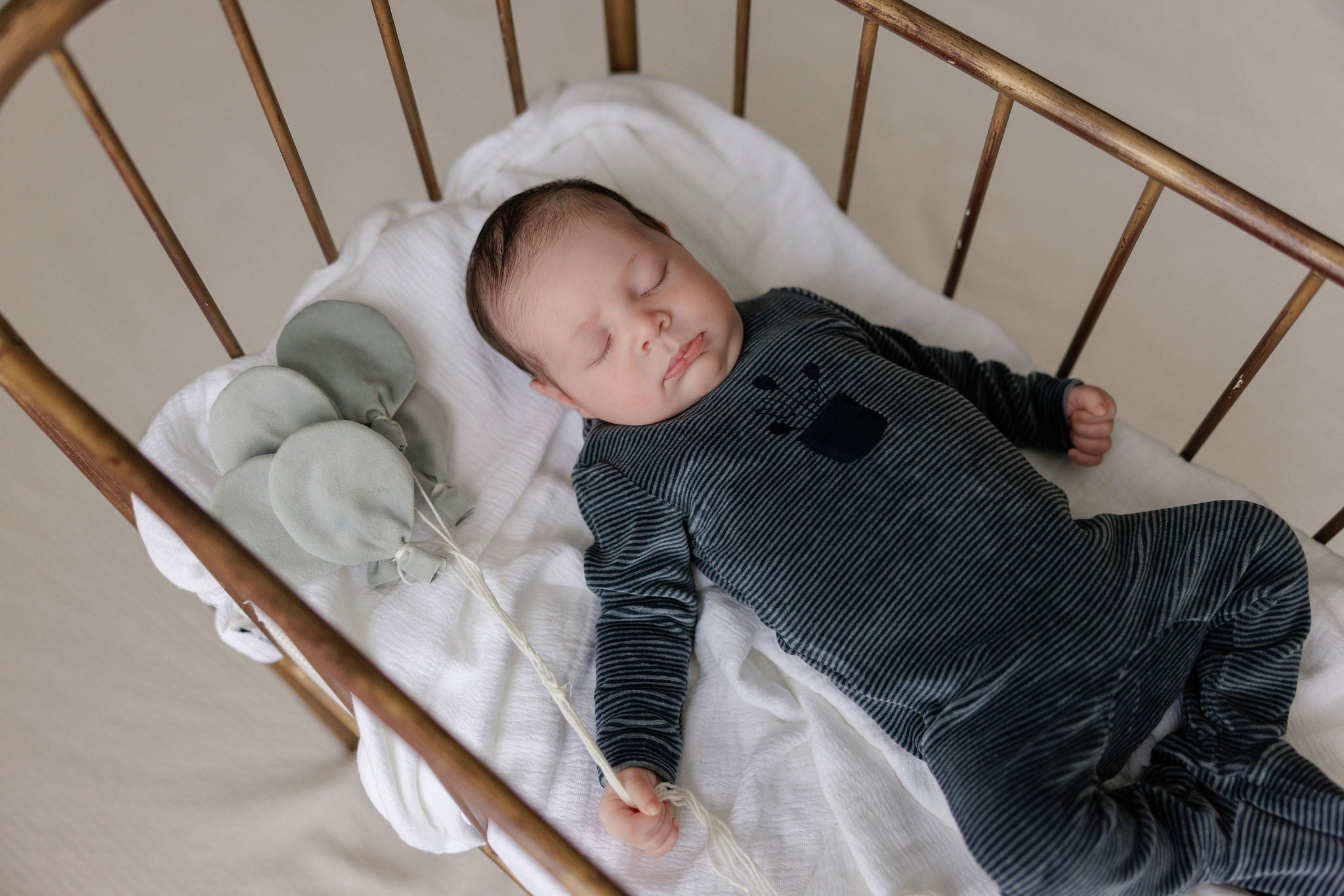 Ely’s & Co. – Boy Stripe Footie | Blue