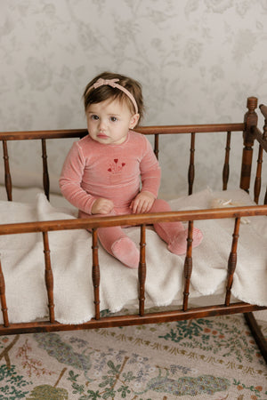 Ely’s & Co. – Girl Stripe Footie | Pink