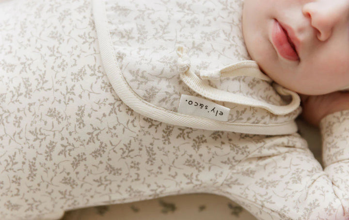 Ely's & Co Ivory/Sage Vine Bib