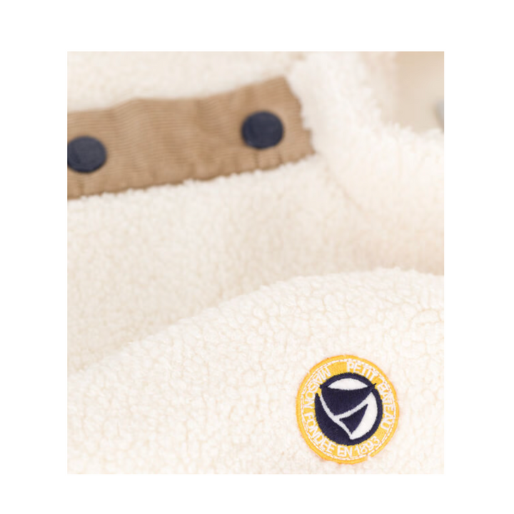 Petit Bateau | Sherpa-Lined Hooded Baby Coat