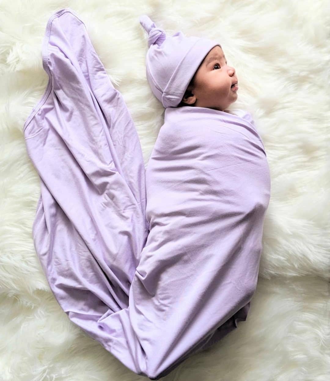 Stroller Society - Baby Blankets - Baby Swaddles - Baby Blanket for Girls, Boys: Pink / Swaddle Bow and Hat