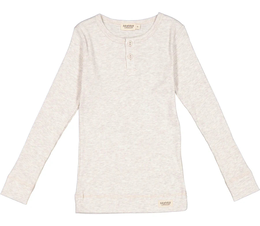 MarMar Beige Melange Long Sleeve Henley