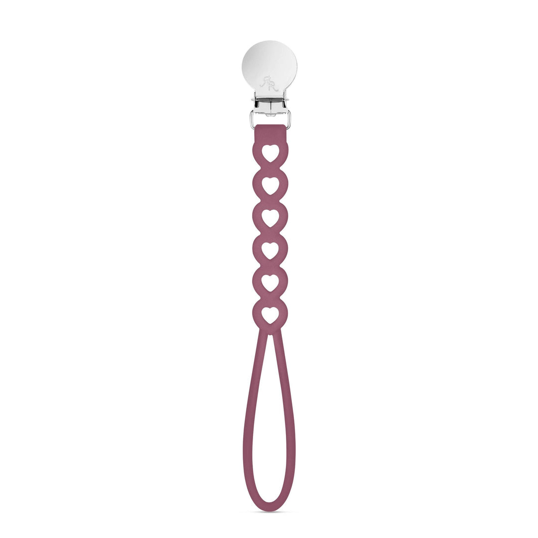 Ryan & Rose - Hart Cutie Clip (Pacifier Clip): Mauve