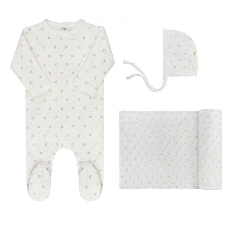 Ely’s & Co. – Girl Rosebud Take Me Home Set | Ivory & Pink