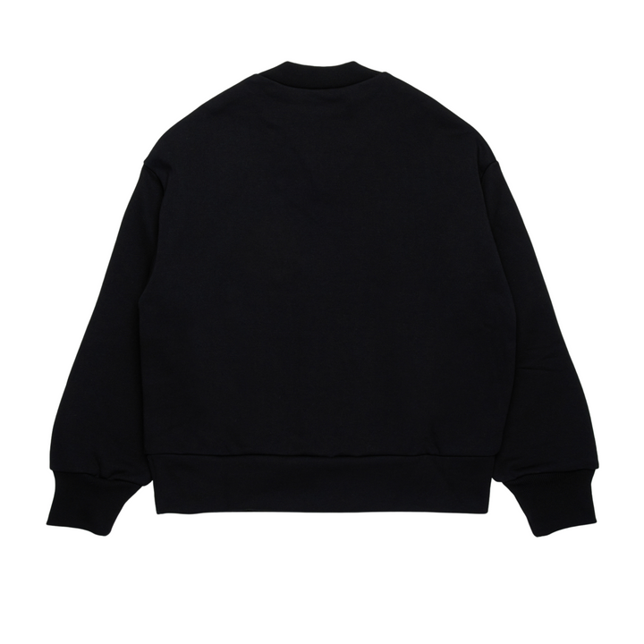 N21 Kids Black Logo Felpa Sweatshirt - Italian Designer Comfort