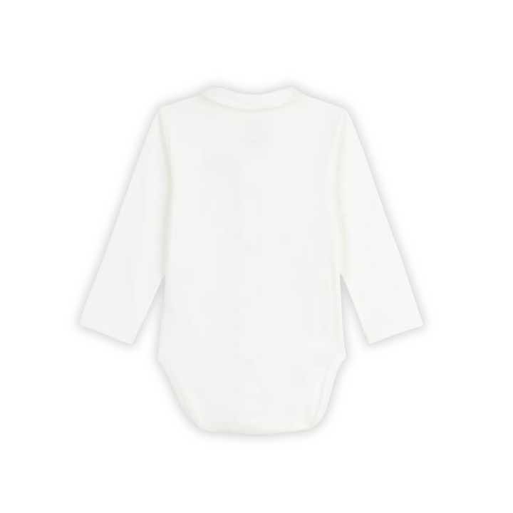 Petit Bateau | Embroidered-Collar Organic Baby Bodysuit