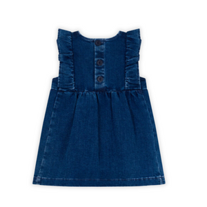 Petit Bateau | Sleeveless Stretch Denim Baby Dress