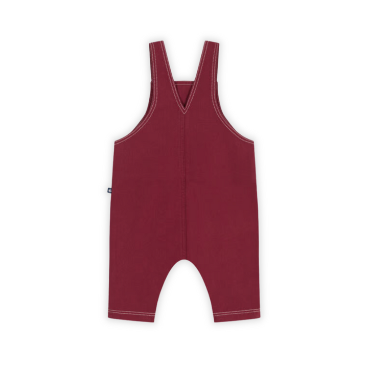 Petit Bateau | Amarante Coloured Denim Baby Dungarees