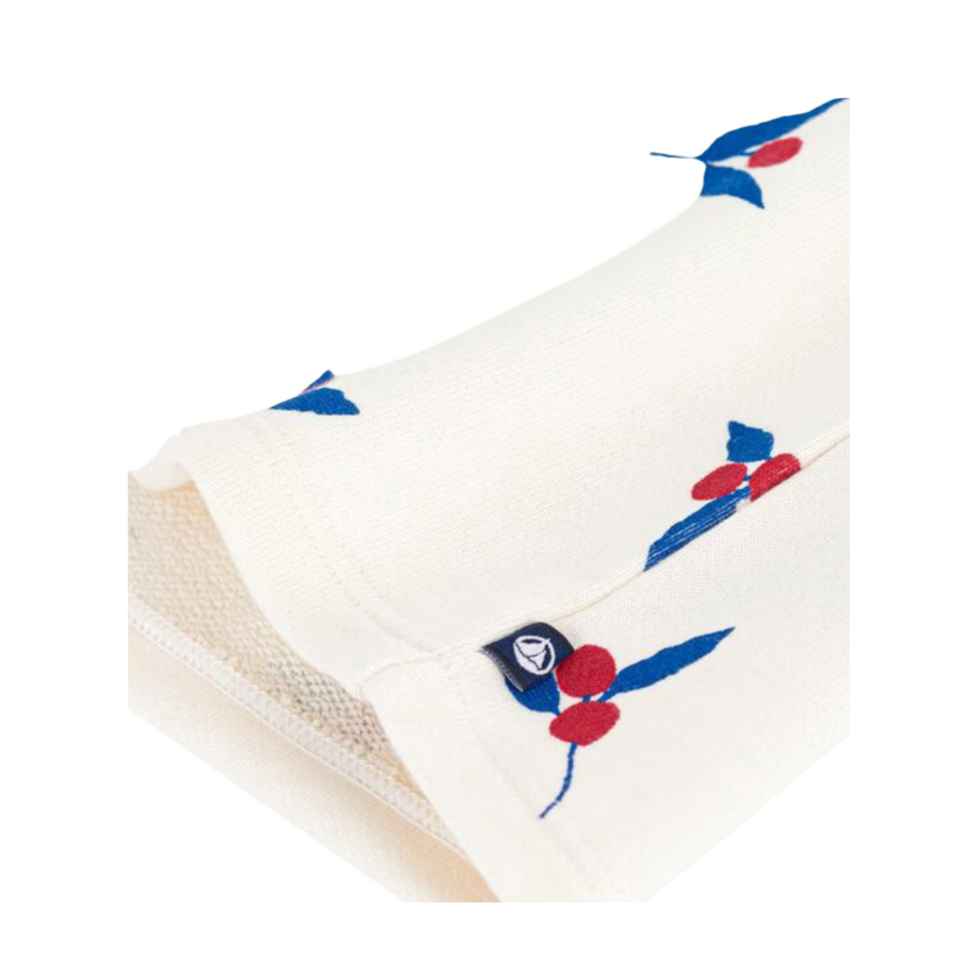 Petit Bateau | Berry-Print Long-Sleeve Baby Fleece Dress