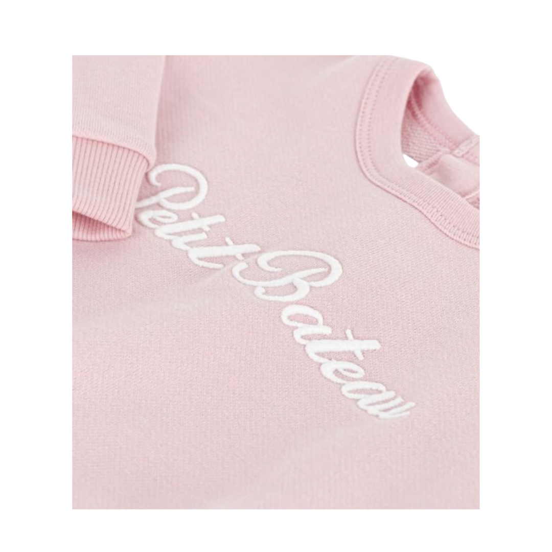 Petit Bateau | Joli Embroidered Cotton Sweatshirt
