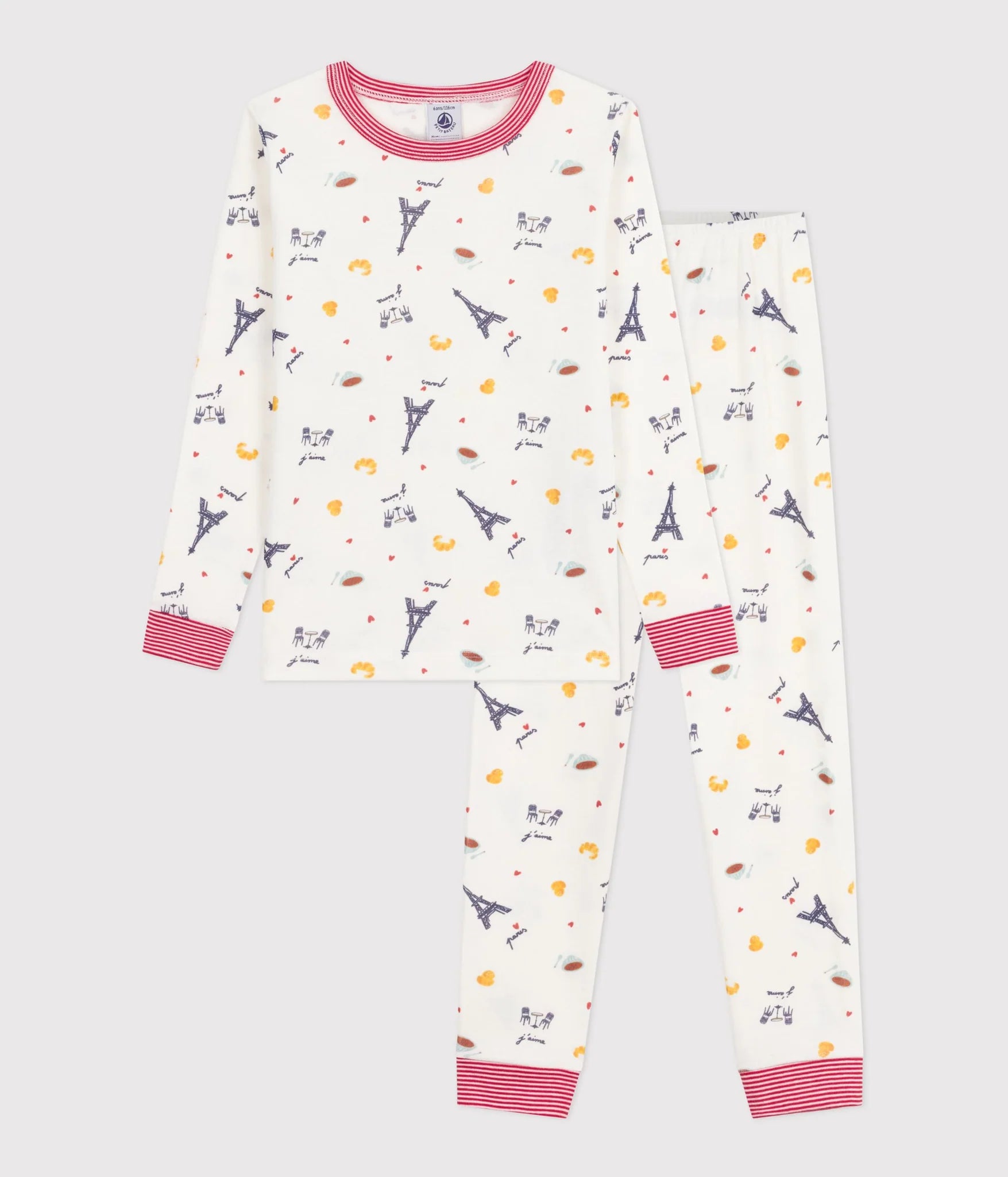 Petit Bateau - Printed Fitted-Leg Cotton Pyjama
