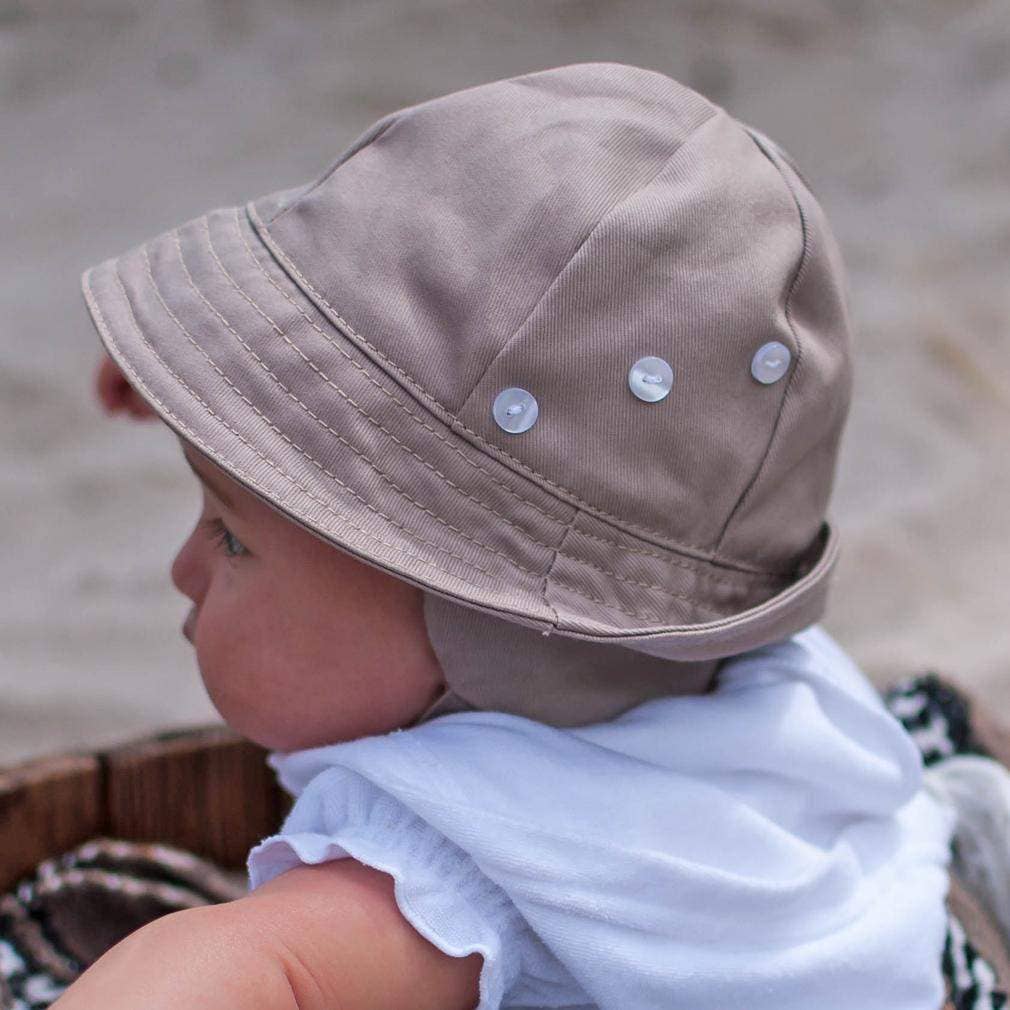 Sand Hat With Chinstrap Baby & Toddler: 0-3 Months