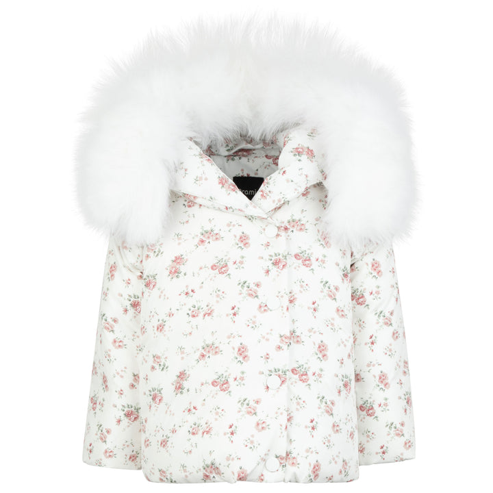 Pramie Red Floral Print Jacket | Warm, Stylish & Playfully Elegant