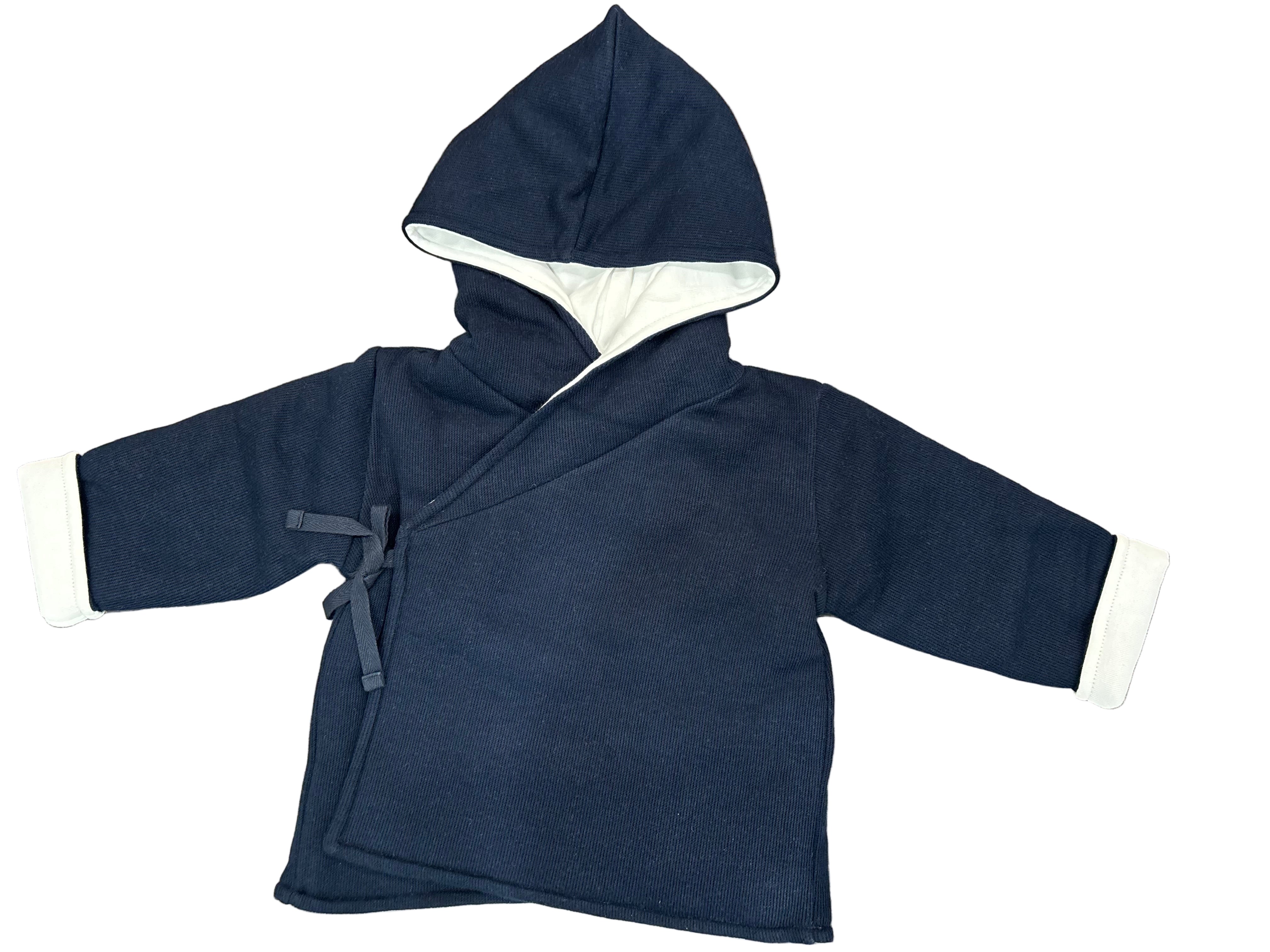Coton Pompom Classic Navy Jacket + Hat