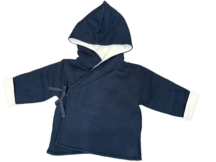 Coton Pompom Classic Navy Jacket + Hat