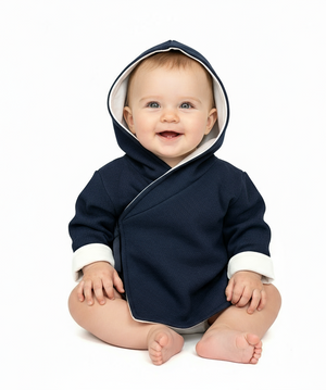 Coton Pompom Classic Navy Jacket + Hat