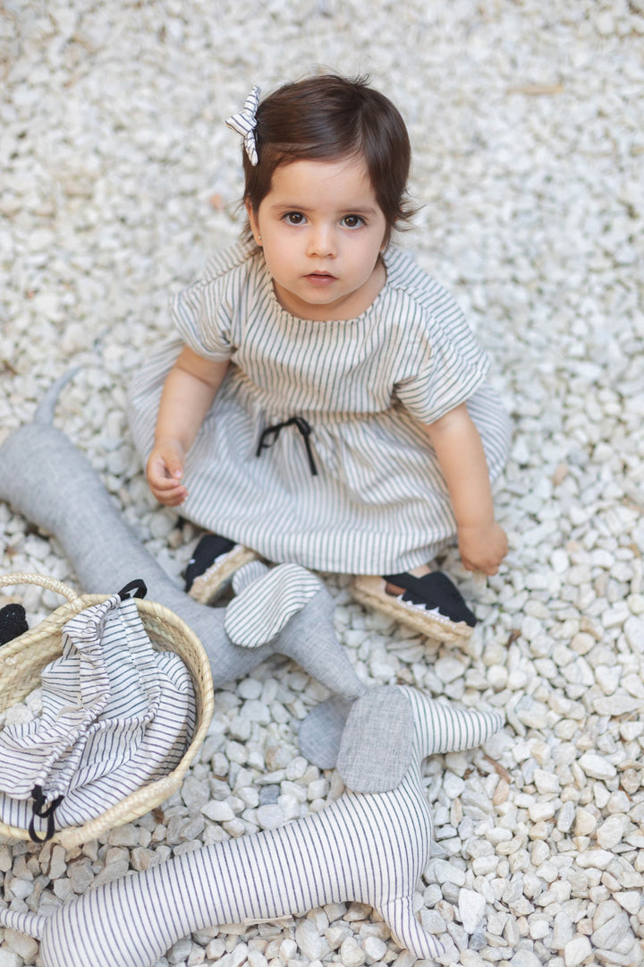 Cotton Little Things
- Striped Short-sleeved dress with bow