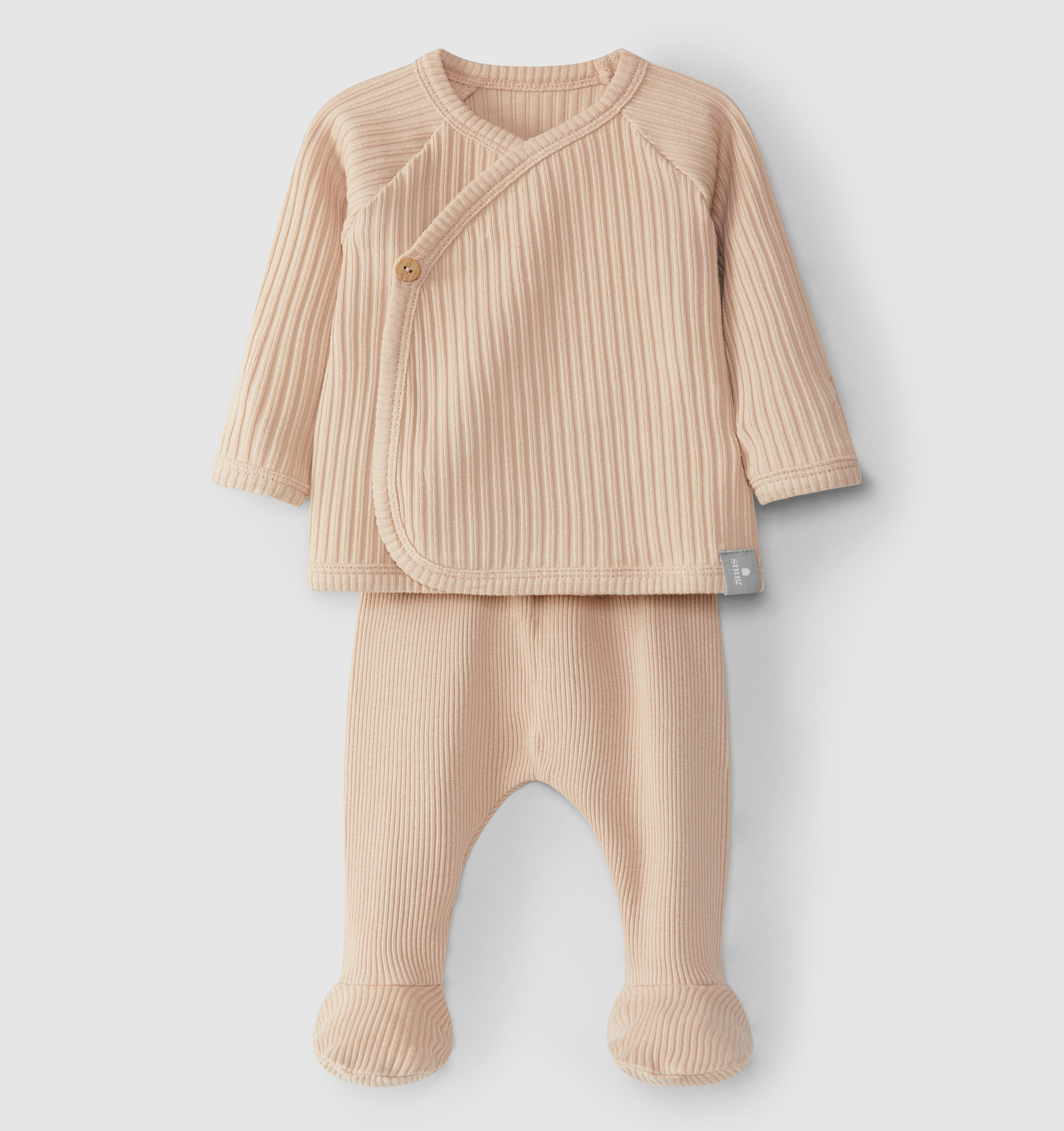 Snug Nude Pink Rib Wrap Set