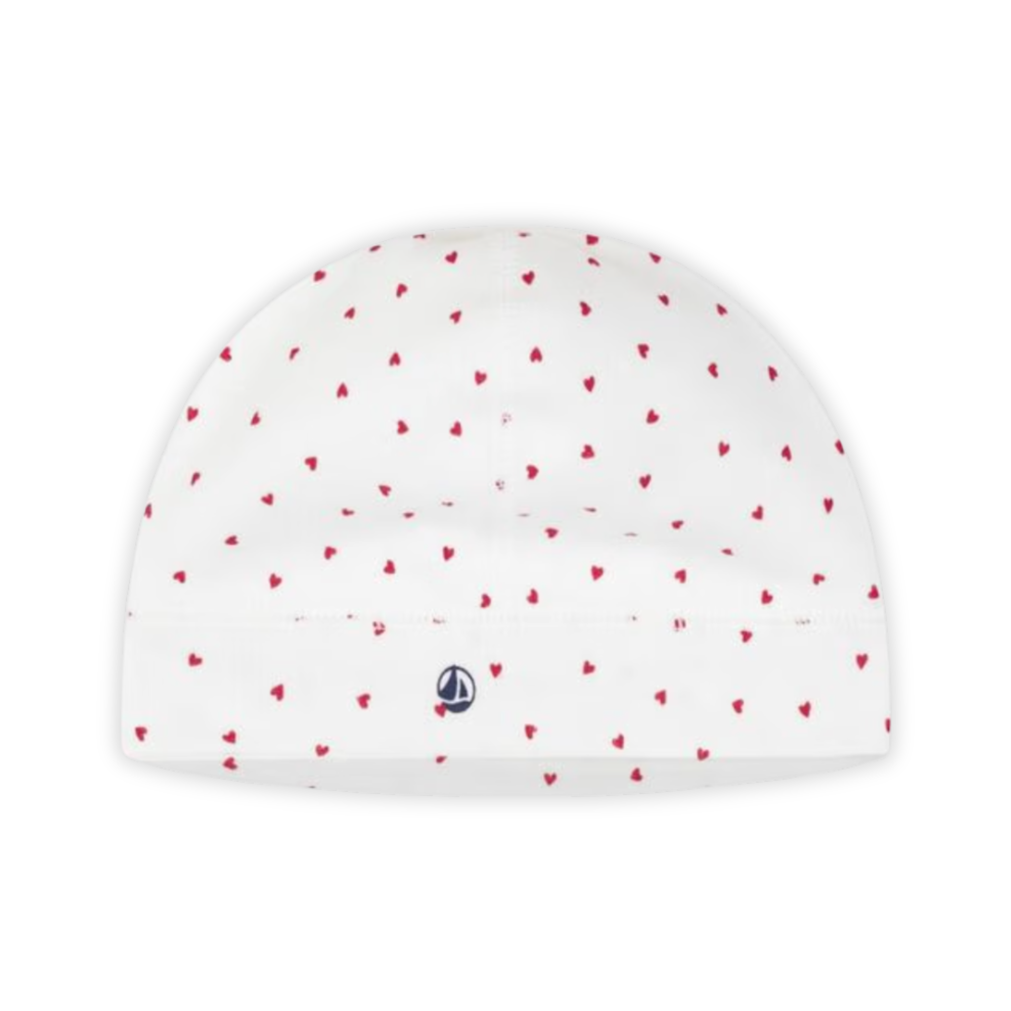 Petit Bateau | Newborn Cotton Bonnet with Heart Print