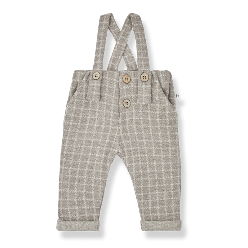 1+ in the Family Hendrick Taupe Pants with Suspenders
