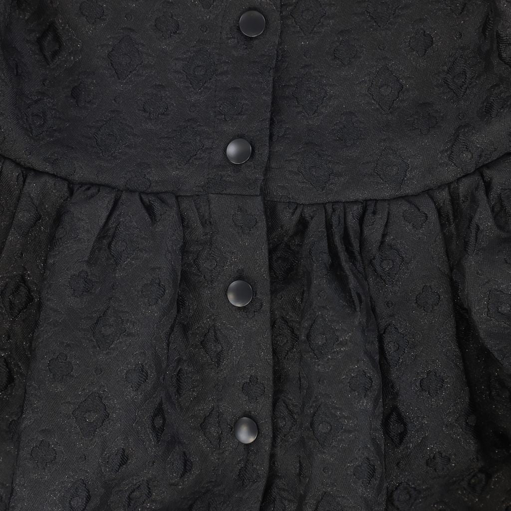 Bamboo - Textured Brocade Waisted Jumper