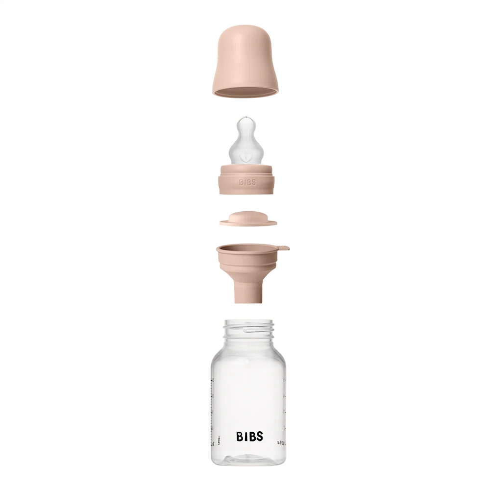 BPA-Free Baby Bottles | 150ml PP & Silicone Nipple Set - Ivory