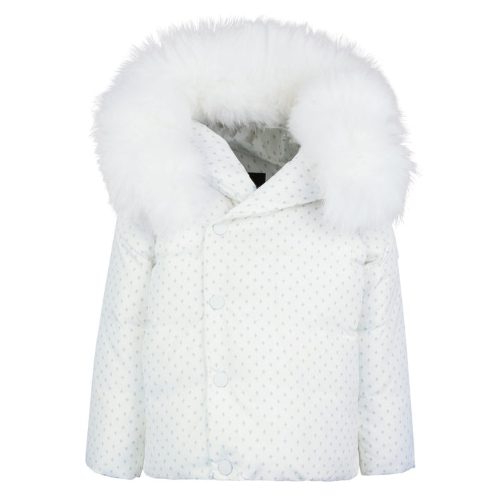 Pramie Blue Print Jacket | Stylish Toddler Outerwear 12M–2Y