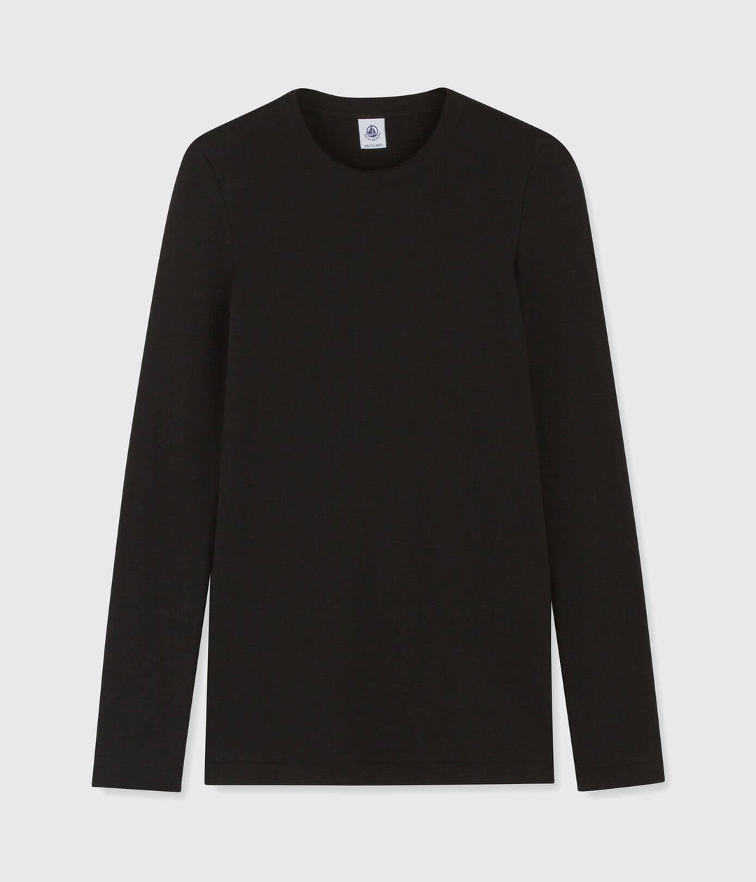 petit bateau womens iconic cotton round neck tshirt black
