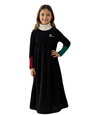 Nipoti – Hand Embroidered Velour Maxi Dress