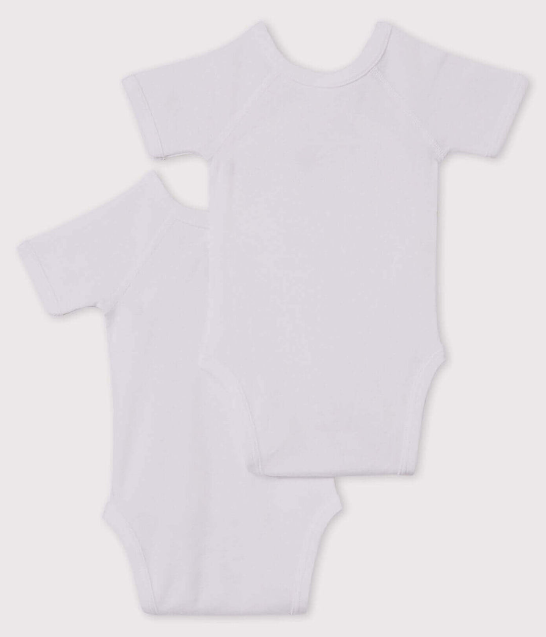 Petit Bateau Organic Cotton Kimono Style - Short Sleeve Bodysuits (Pack of 2)