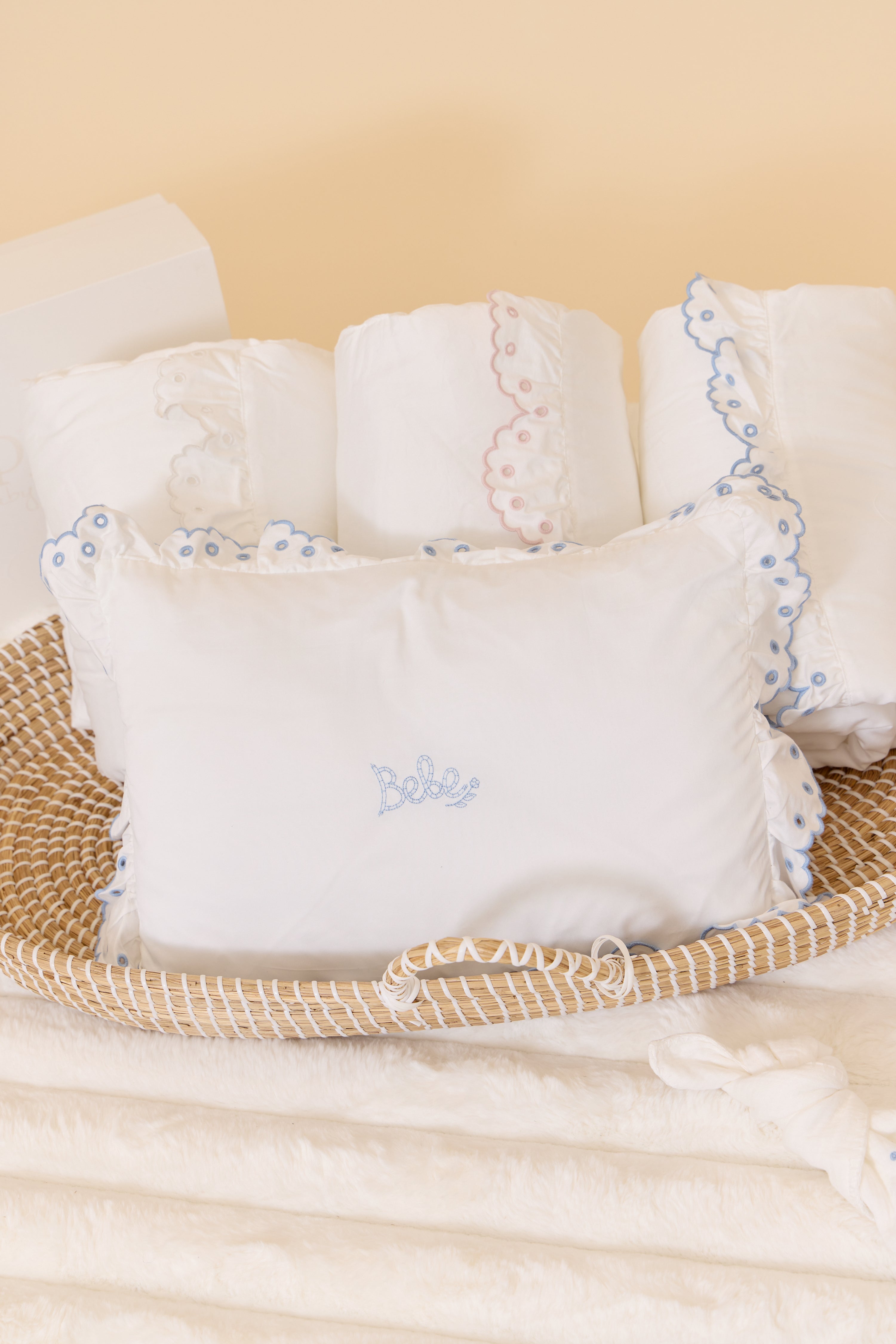 Kipp Baby Blue Bebe Mini 4 Pc Crib Set