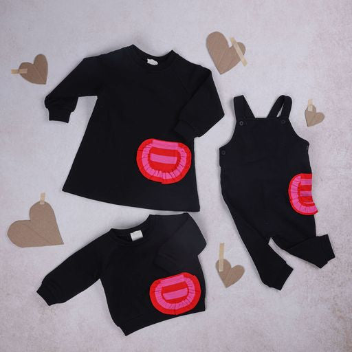 Pompomme Pink Stripe Pocket Overalls
