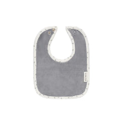 Ely's & Co Blue Tiny Flower Velour Bib