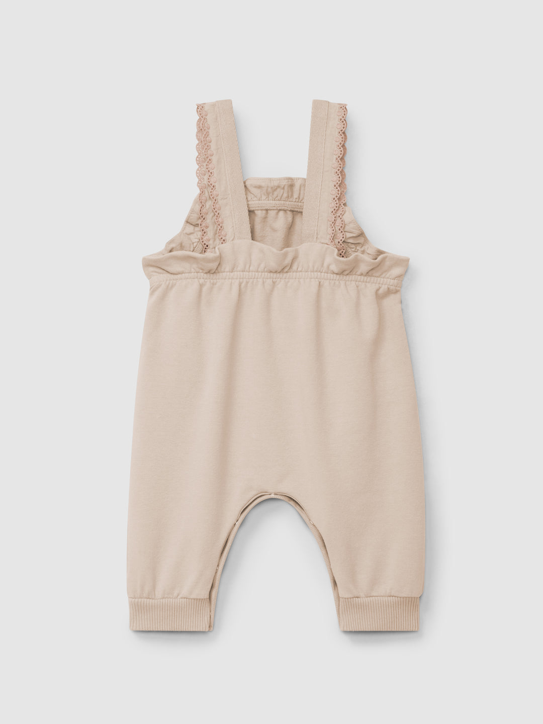 Snug Pale Pink Ruffle Overall