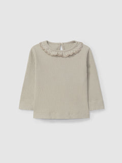 Snug Sage Ribbed Collar Legging Set