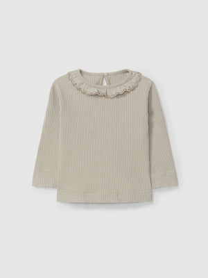Snug Sage Ribbed Collar Legging Set