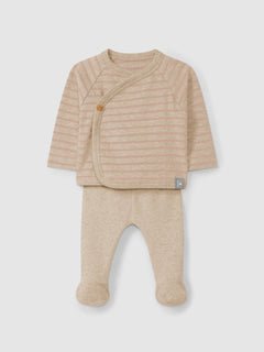 Snug Pink Stripe Wrap 2 Pc Set