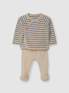 Snug Blue Stripe Wrap 2 Pc Set