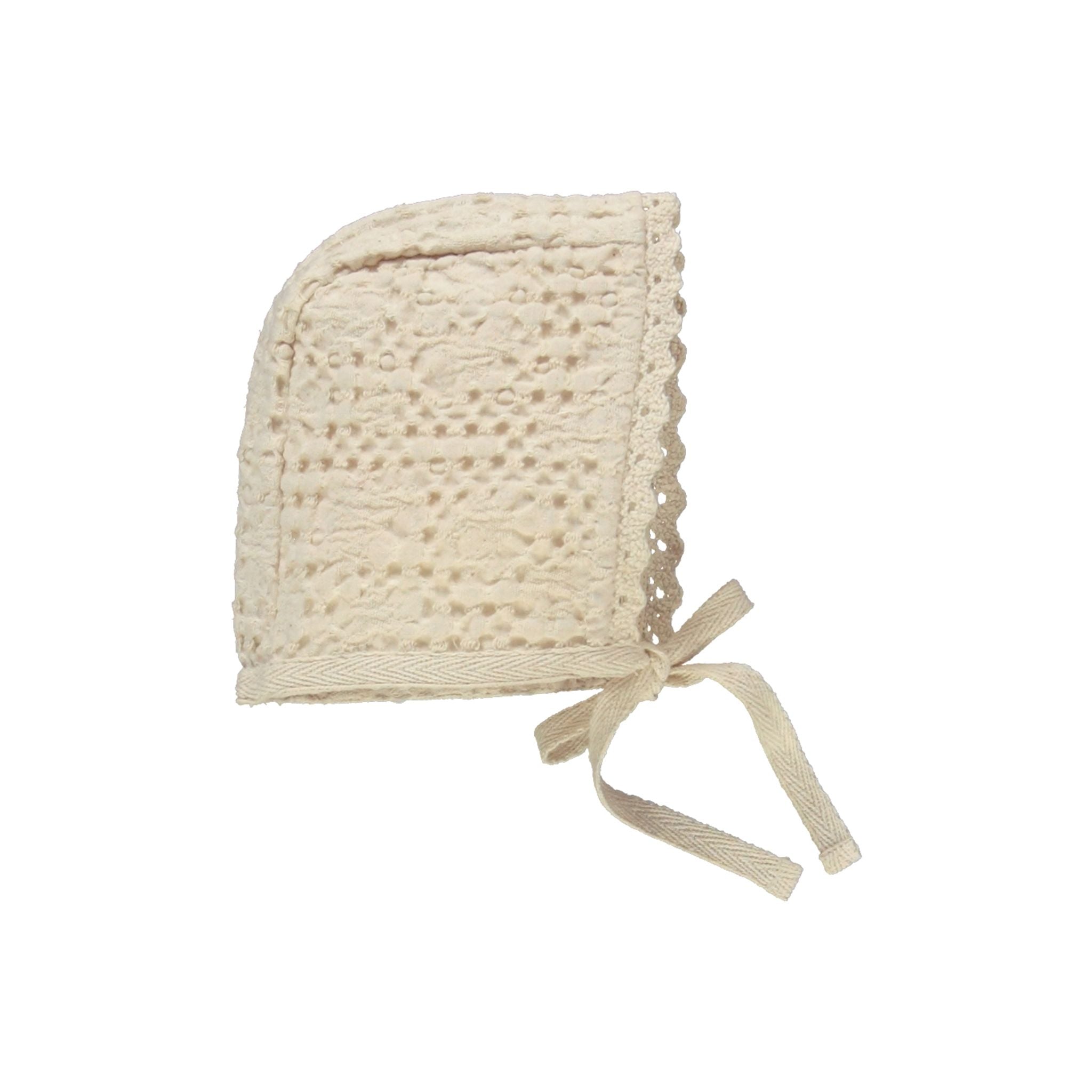 Bebe Organic Natural Waffle Jacket + Bonnet
