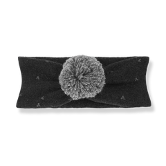 Baby Headband: 1+ in the Family Soft Dark Grey Bandeau