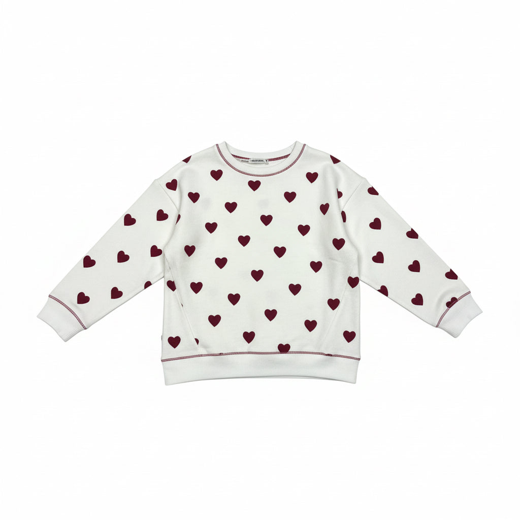 Antebies Girls Hearts Sweatshirt- G PJ 29843