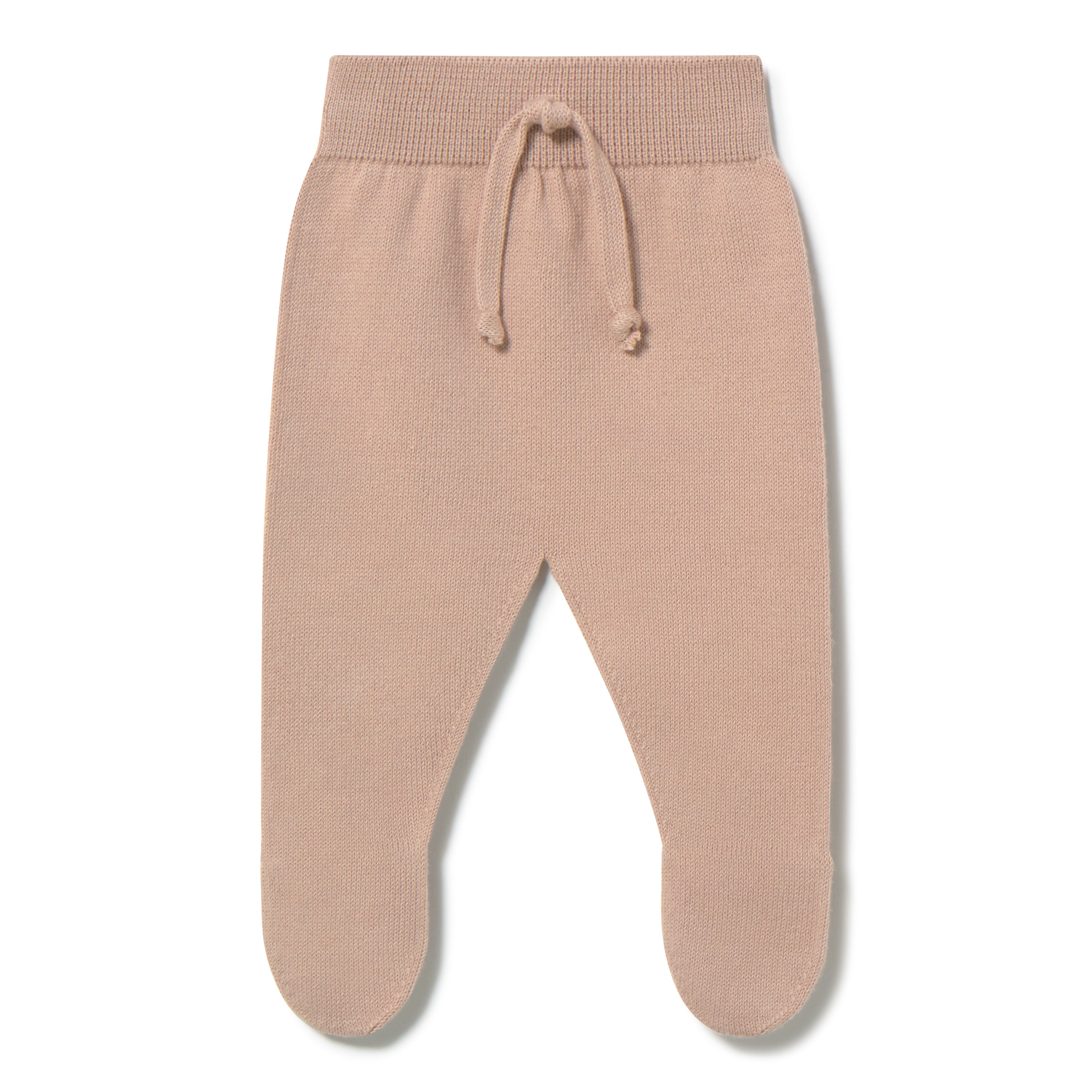 Li & Me knit baby footie in soft cotton, cozy newborn one piece sleeper for fall and winter