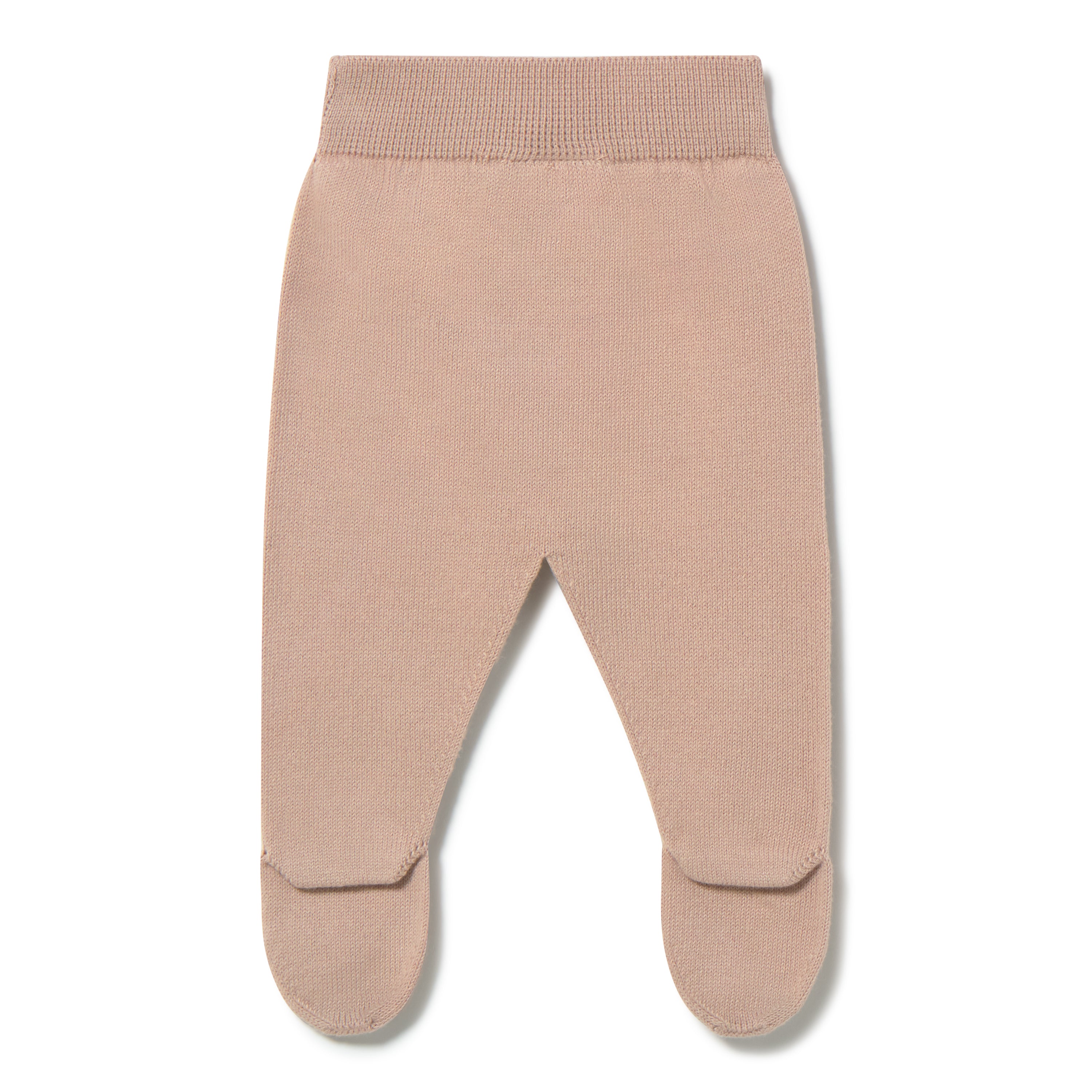 Li & Me knit baby footie in soft cotton, cozy newborn one piece sleeper for fall and winter