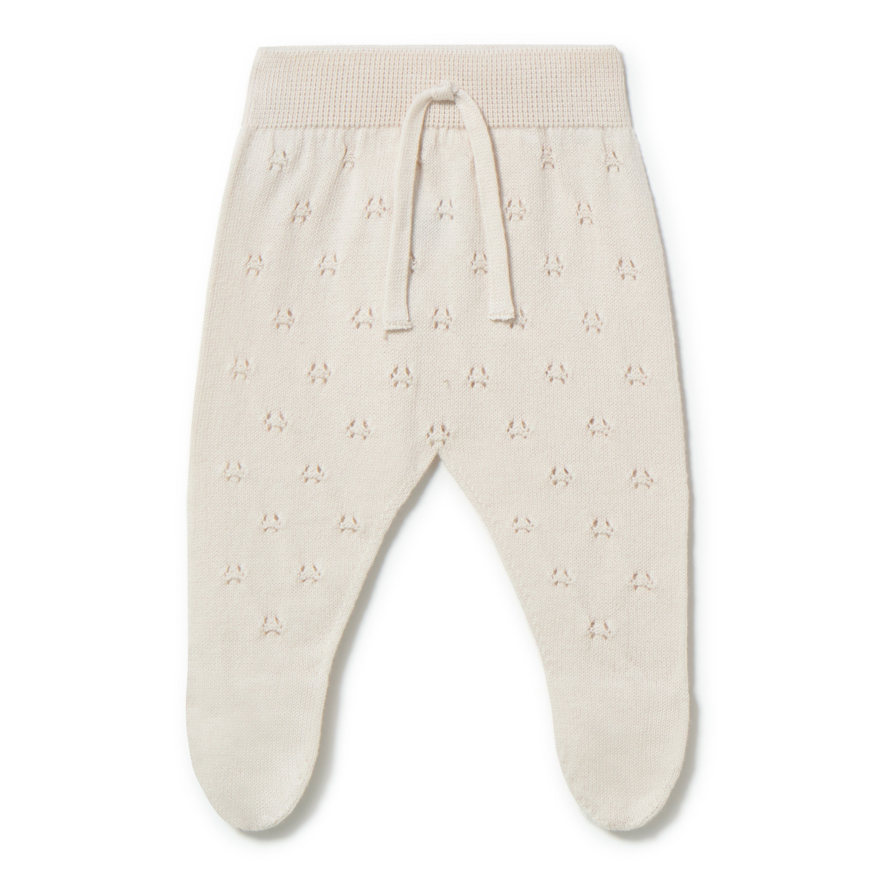 Li & Me patterned knit baby footie in soft cotton, cozy newborn one piece sleeper for fall and winter