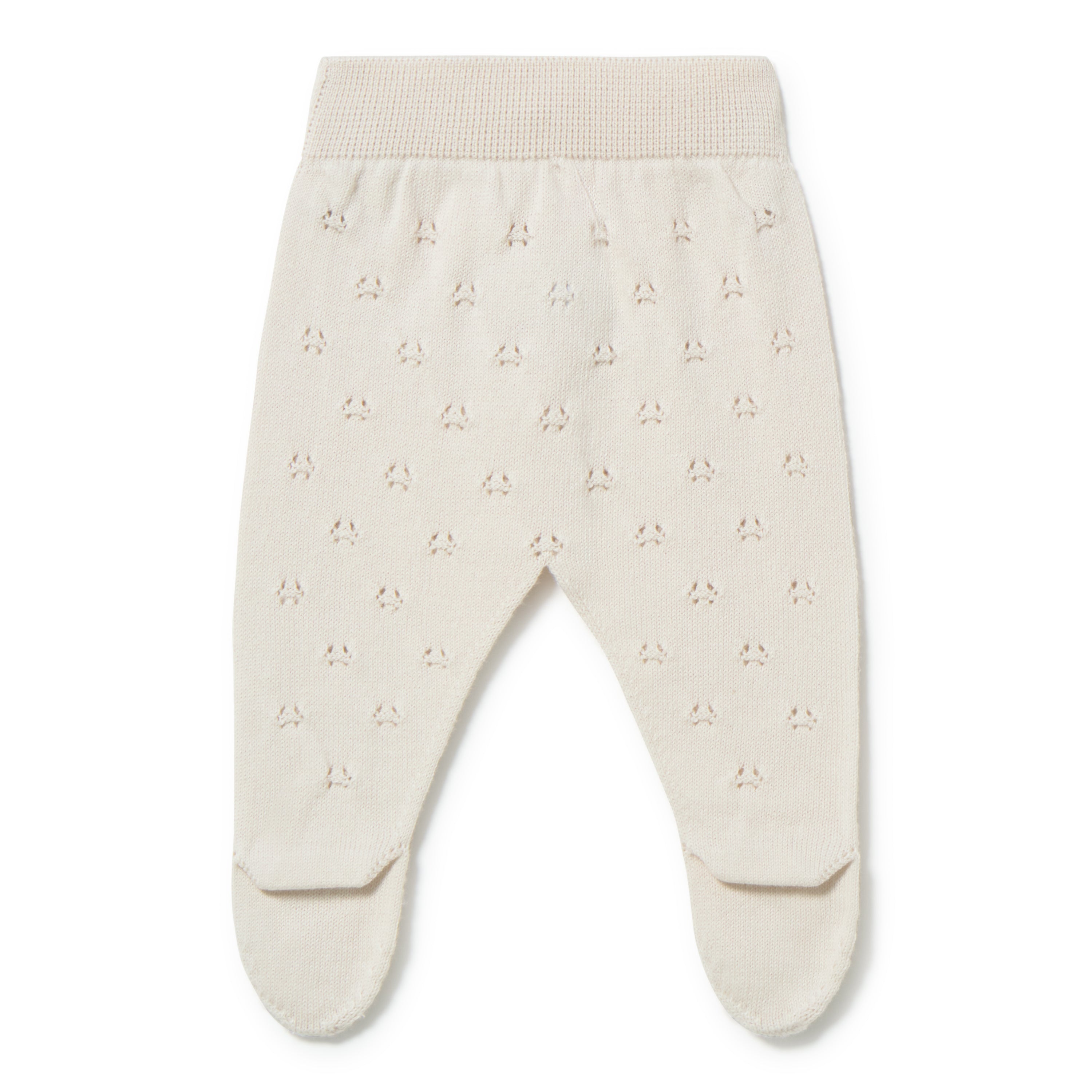 Li & Me patterned knit baby footie in soft cotton, cozy newborn one piece sleeper for fall and winter