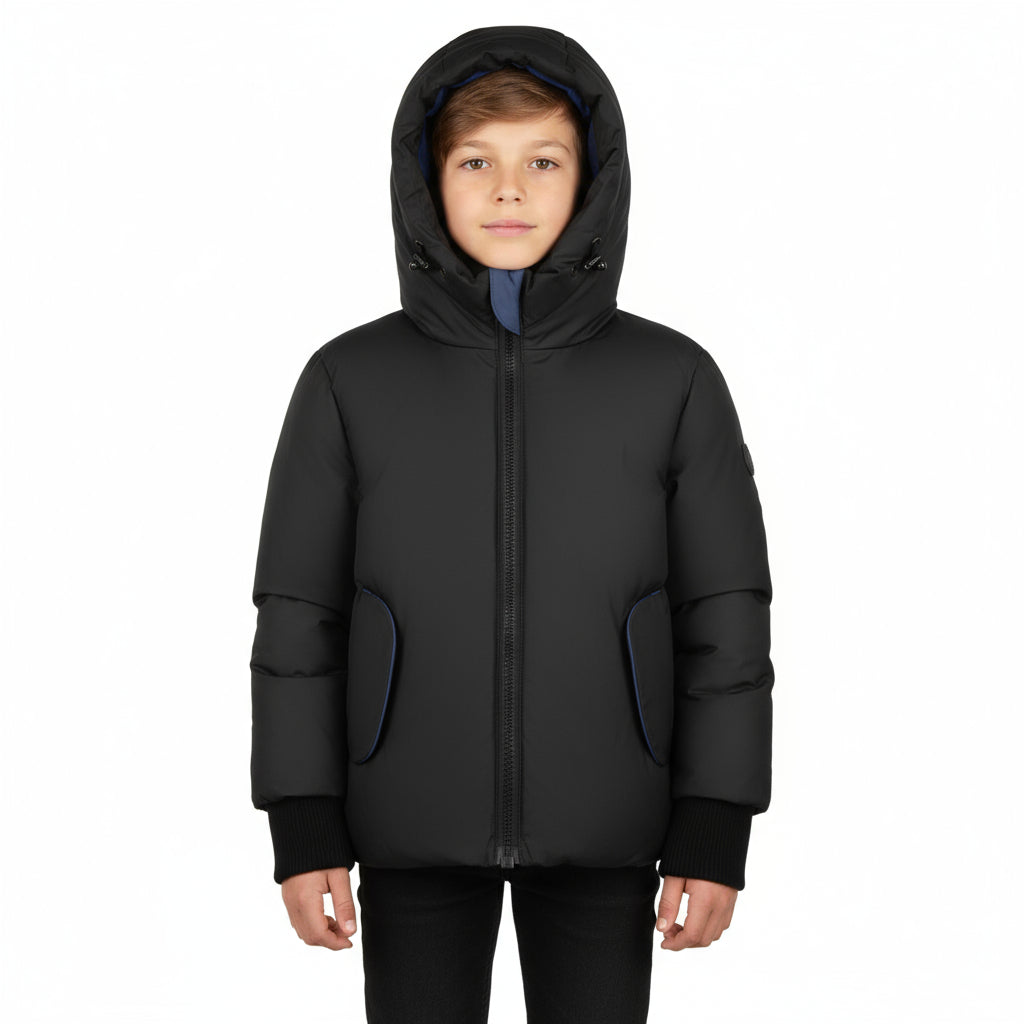 Pramie Blue Contrast Jacket (18M–16Y) | Stylish Kids’ Outerwear