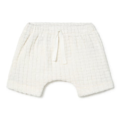 Li & Me baby terry shorts in soft cotton, lightweight elastic waist summer shorts for infants and toddlers