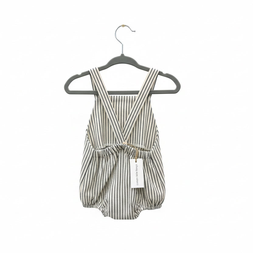 Cotton Little Things
 - Striped fabric romper with straps
