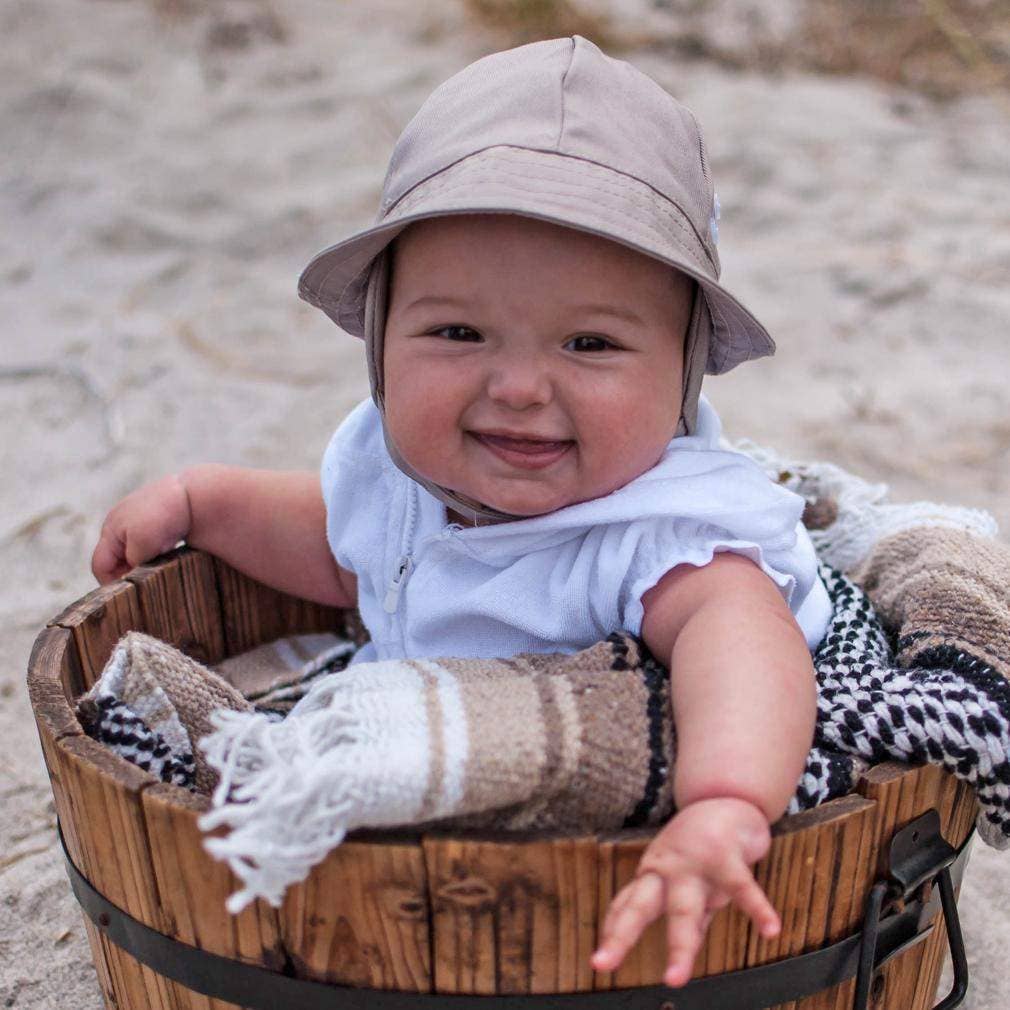 Sand Hat With Chinstrap Baby & Toddler: 0-3 Months